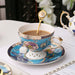 Blue British Bone China Coffee Cup - HauSweet