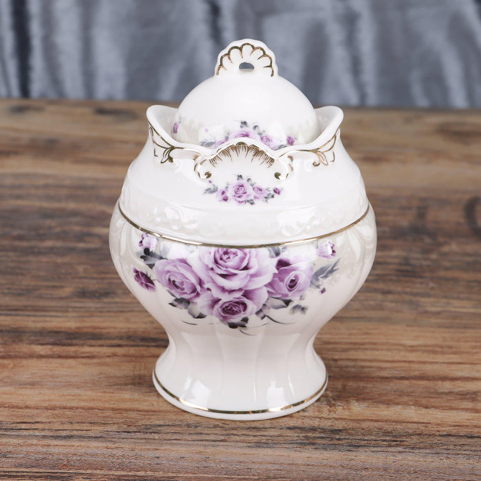 15 Pieces British Rose Porcelain Tea Set - HauSweet