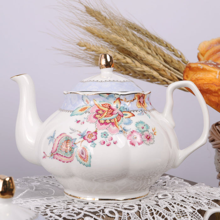 Blue Flowers Porcelain Tea Set - HauSweet