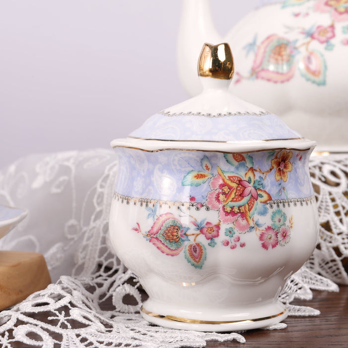 Blue Flowers Porcelain Tea Set - HauSweet