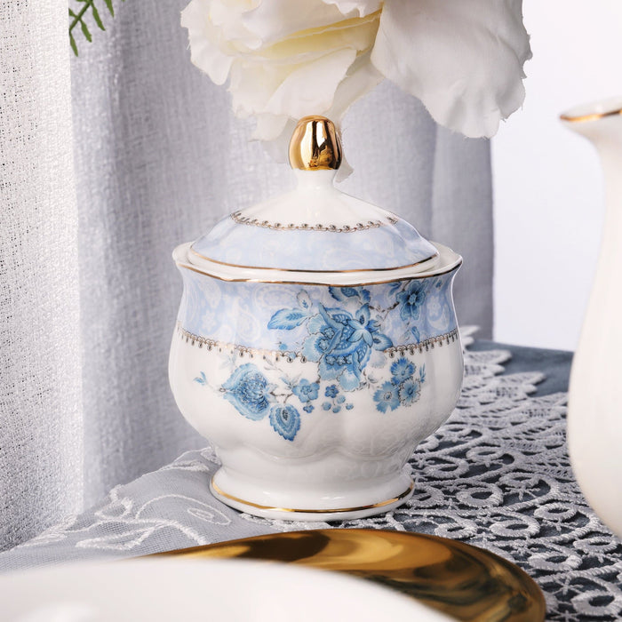 Blue Flowers Porcelain Tea Set - HauSweet