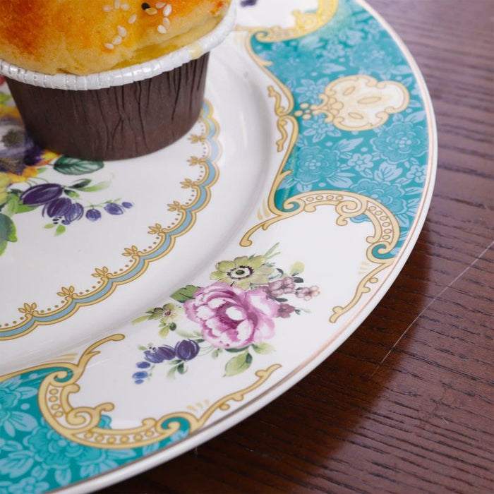 3 Tier Blue Porcelain Cake Stand