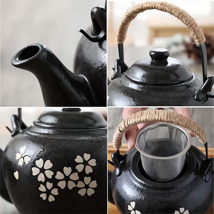 Black Japanese Kungfu Tea Set