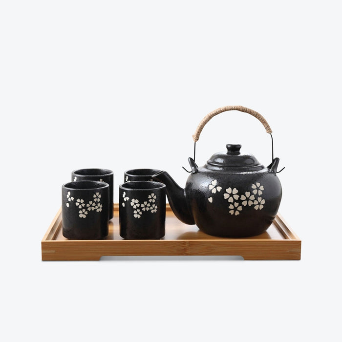 Black Japanese Kungfu Tea Set