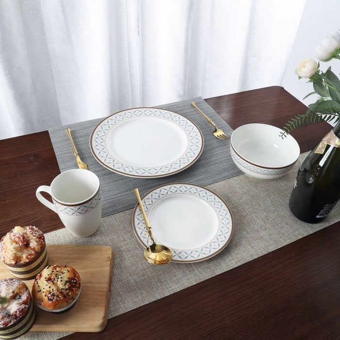 Geometric Porcelain Dinner Set