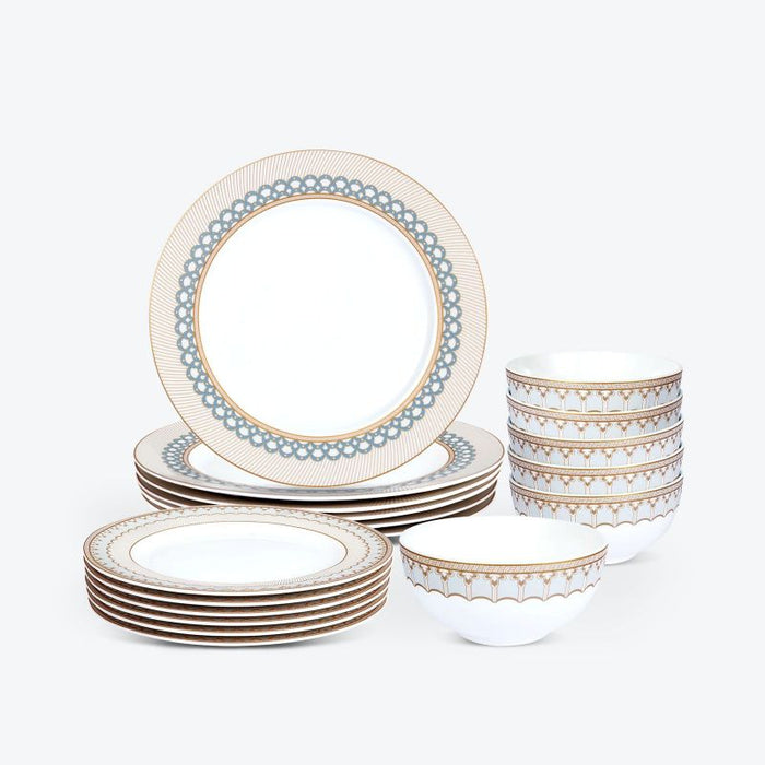 Brown Porcelain Dinner Set