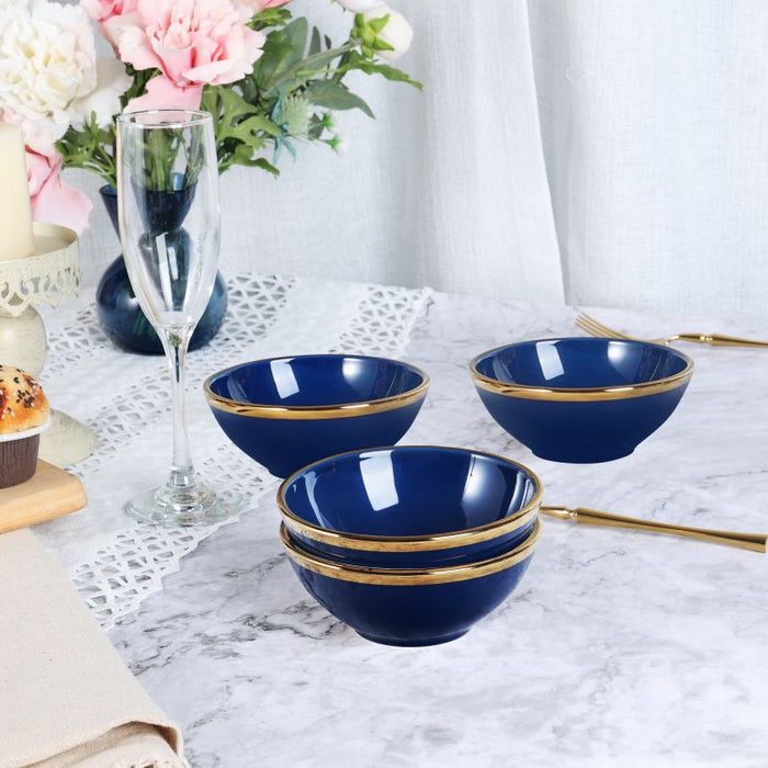Navy Blue Porcelain Bowl Set