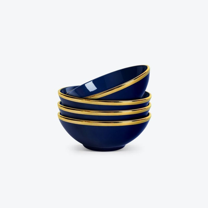 Navy Blue Porcelain Bowl Set