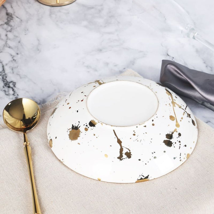 Marble Porcelain Pasta Bowl Set