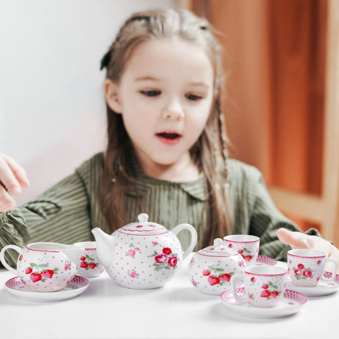 Red Rose Tea Set
