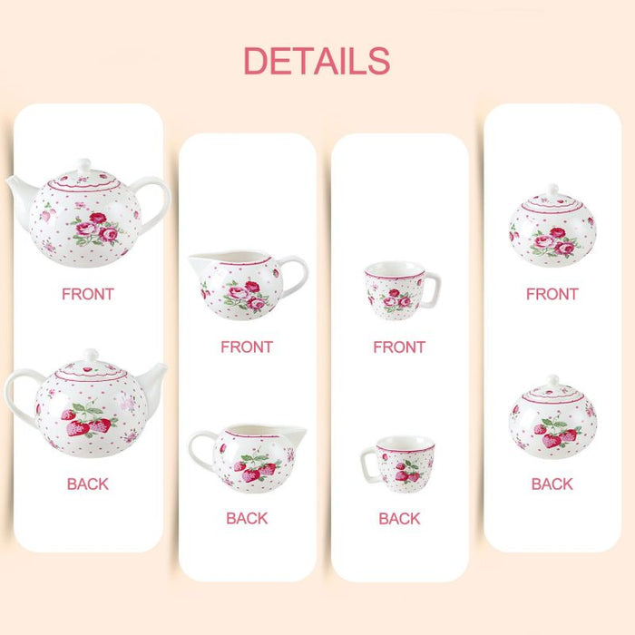 Red Rose Tea Set
