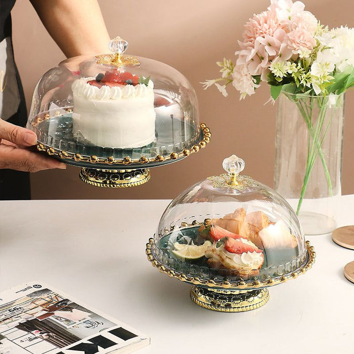 European Cake Plate with Cover