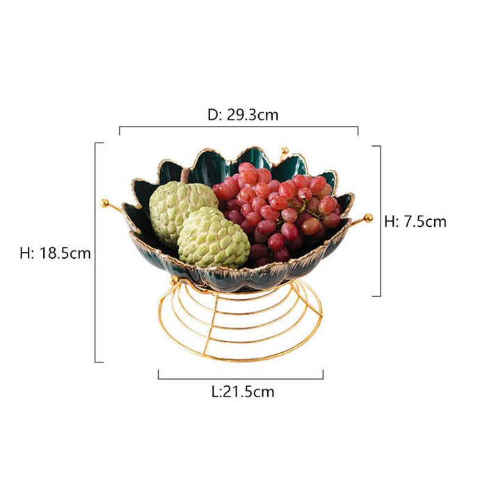Large Fruit Bowl with Stand