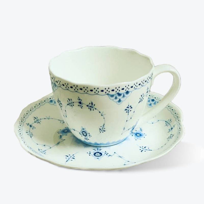 Blue Flower Coffee Cup Set