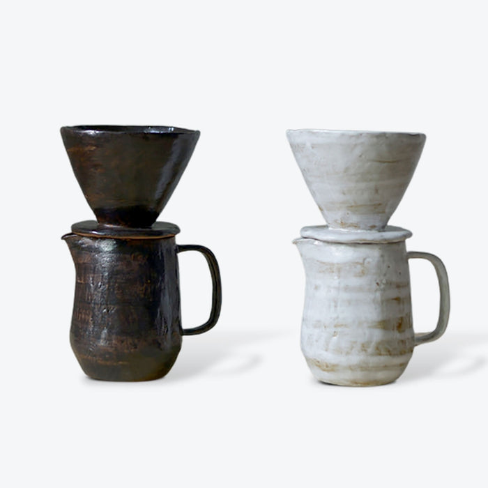 Japanese Retro Handmade Coffee Pot Cups Saucer Set