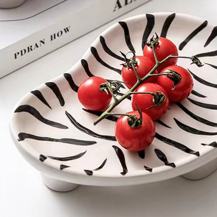 Japanese Leopard Print Pattern Sashimi Ceramic Plate