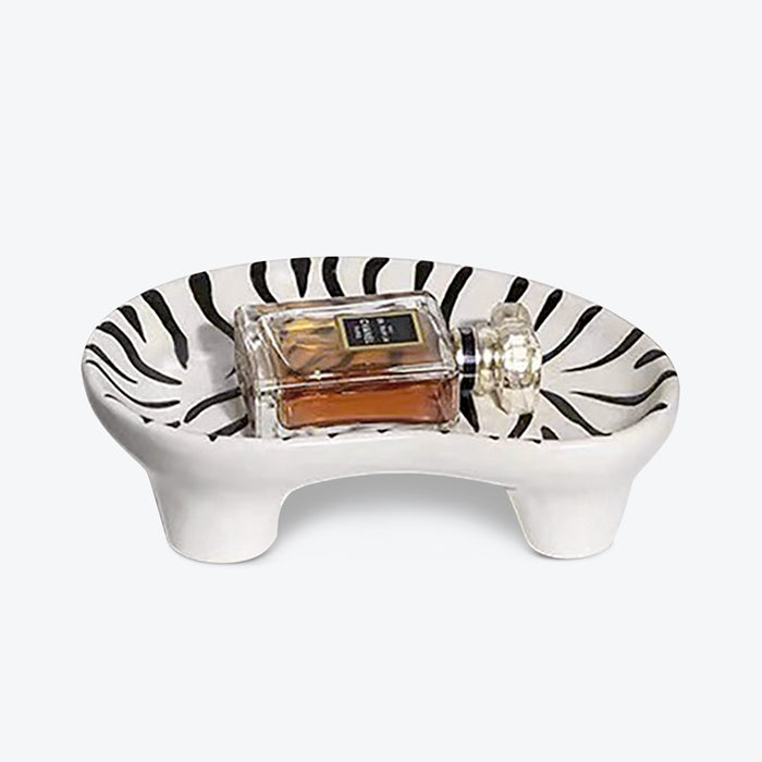 Japanese Leopard Print Pattern Sashimi Ceramic Plate