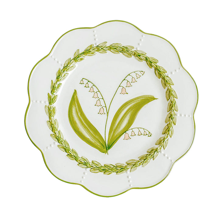 Vintage Underglaze Ceramic Plate