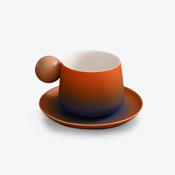 Red And Blue Modern Creative Ceramic Coffee Cup Set