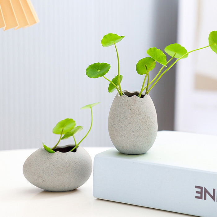 Creative Egg Shell Ceramic Vase