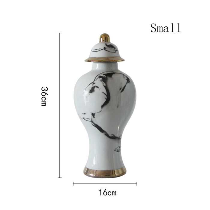 White Modern Japanese Style Floor Vase