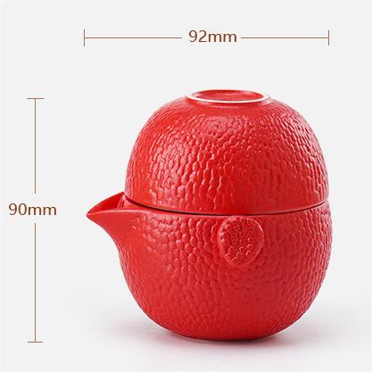 Chinese Fruit Shaped Tea Set