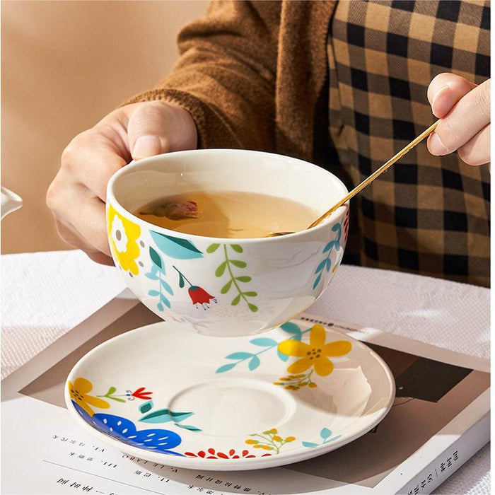 Retro Afternoon Flower Tea Set