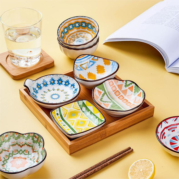Bohemia Multi Color Porcelain Sauce Dish