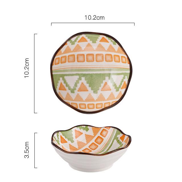 Bohemia Multi Color Porcelain Sauce Dish