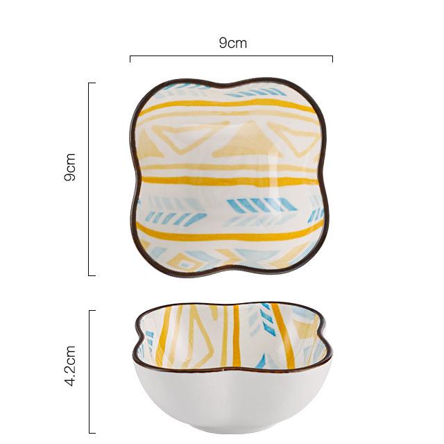 Bohemia Multi Color Porcelain Sauce Dish
