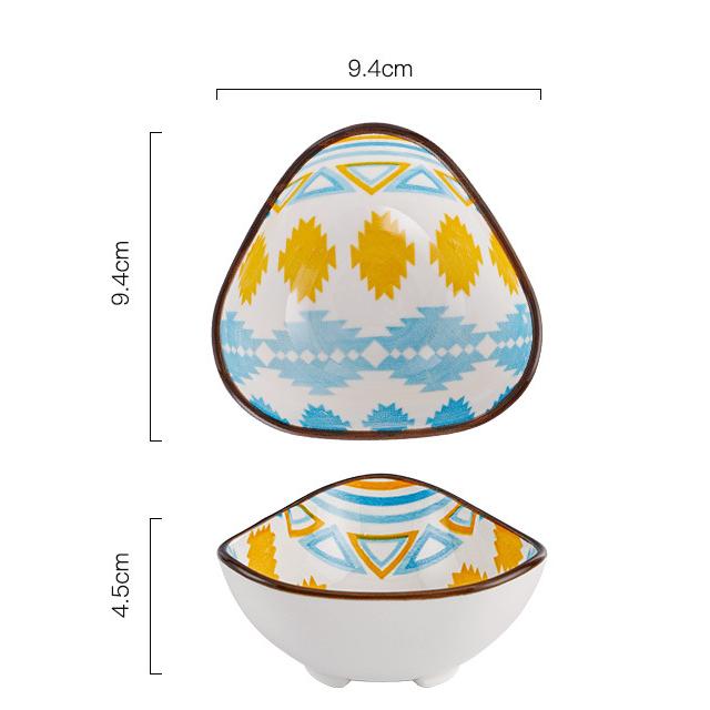 Bohemia Multi Color Porcelain Sauce Dish