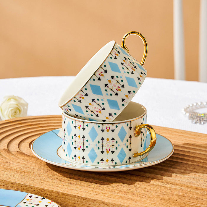 European Bohemian Luxury Ceramic Coffee Cup