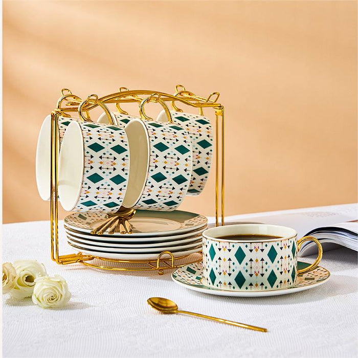 European Bohemian Luxury Ceramic Coffee Cup