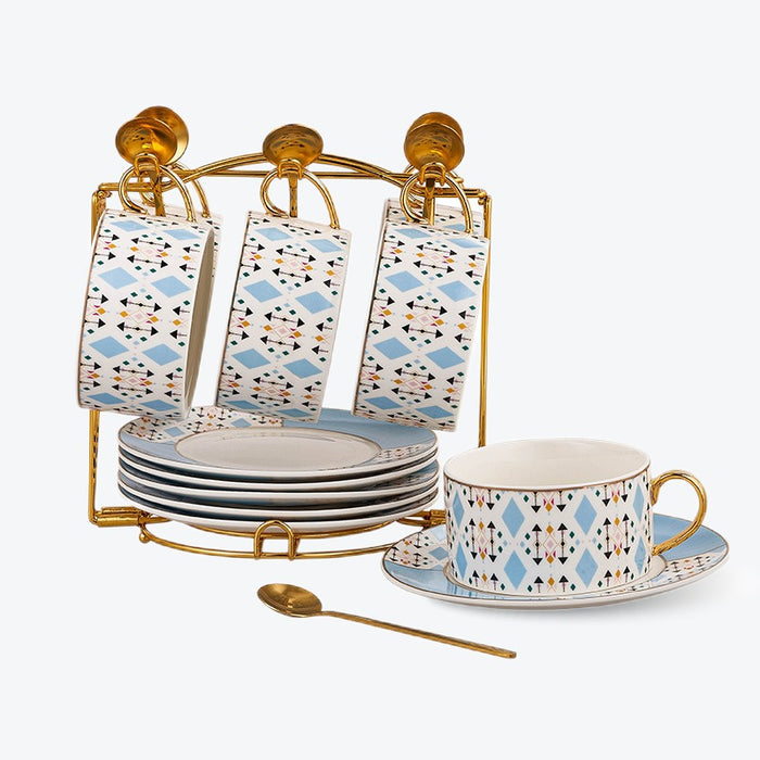 European Bohemian Luxury Ceramic Coffee Cup