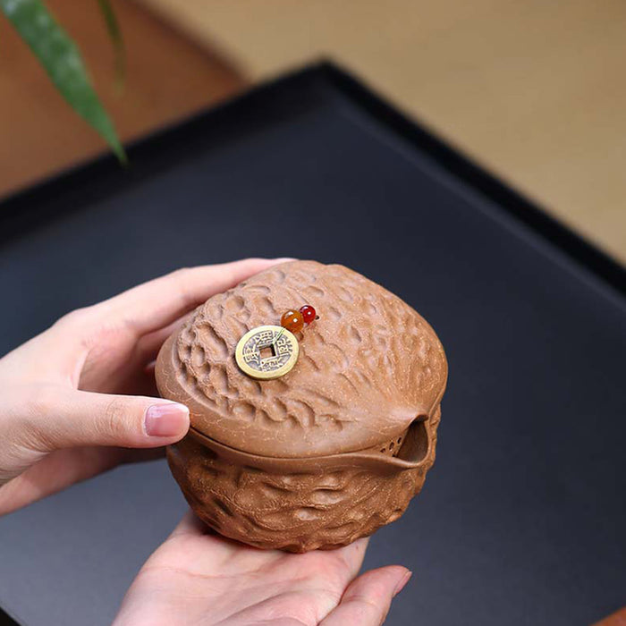 Yixing  Handmade Walnut Teapot