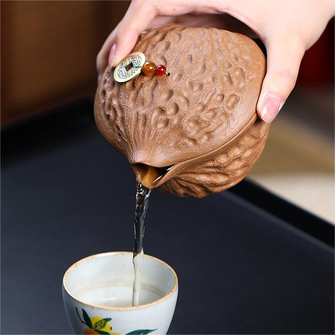 Yixing  Handmade Walnut Teapot