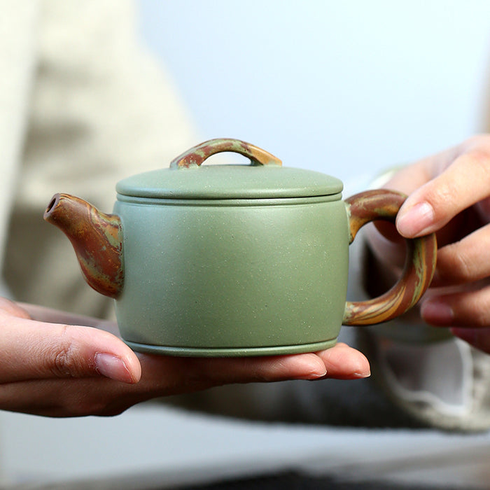 Yixing Handmade Bean Green Teapot