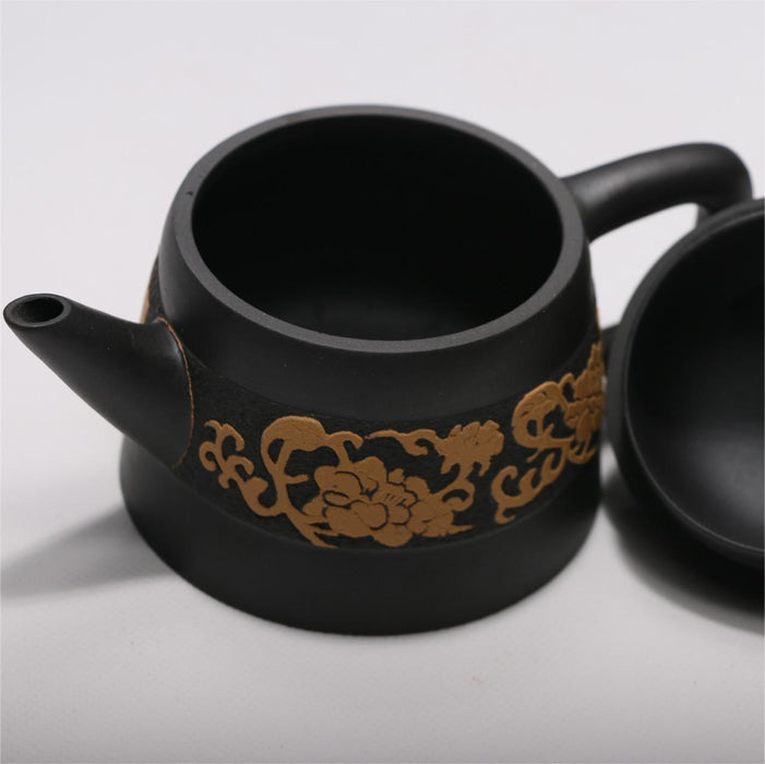 Black Clay Golden Bell Tea Pot