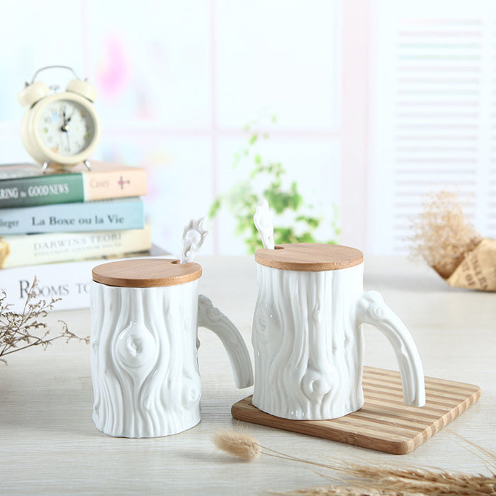 Creative Modern style White Tree Mug