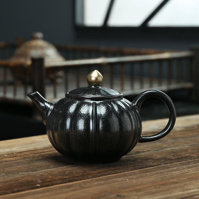 Vintage Glazed Chinese Kung Fu Teapot