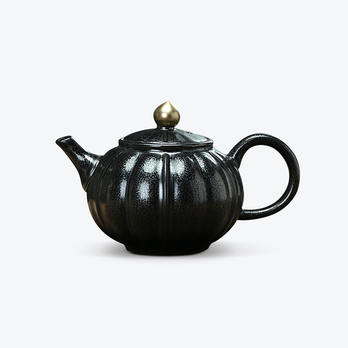 Vintage Glazed Chinese Kung Fu Teapot
