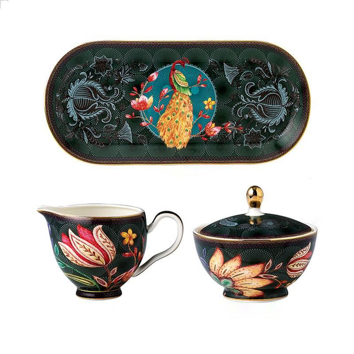 Peacock Gold line Tea Set