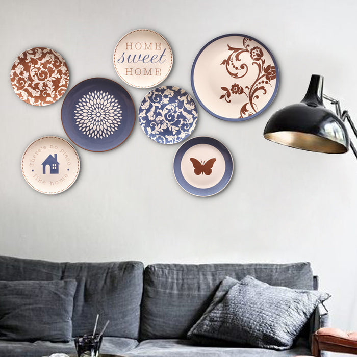 Set of 7 Creative Art Wall Plate