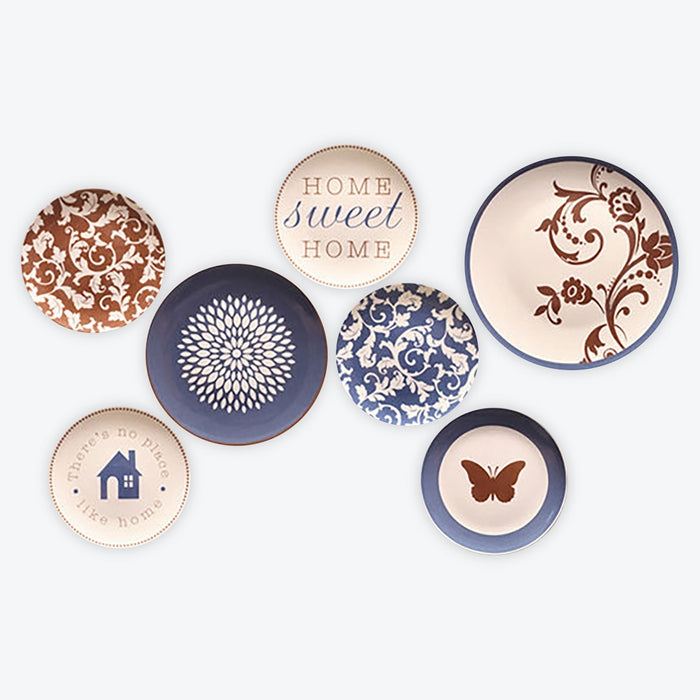 Set of 7 Creative Art Wall Plate