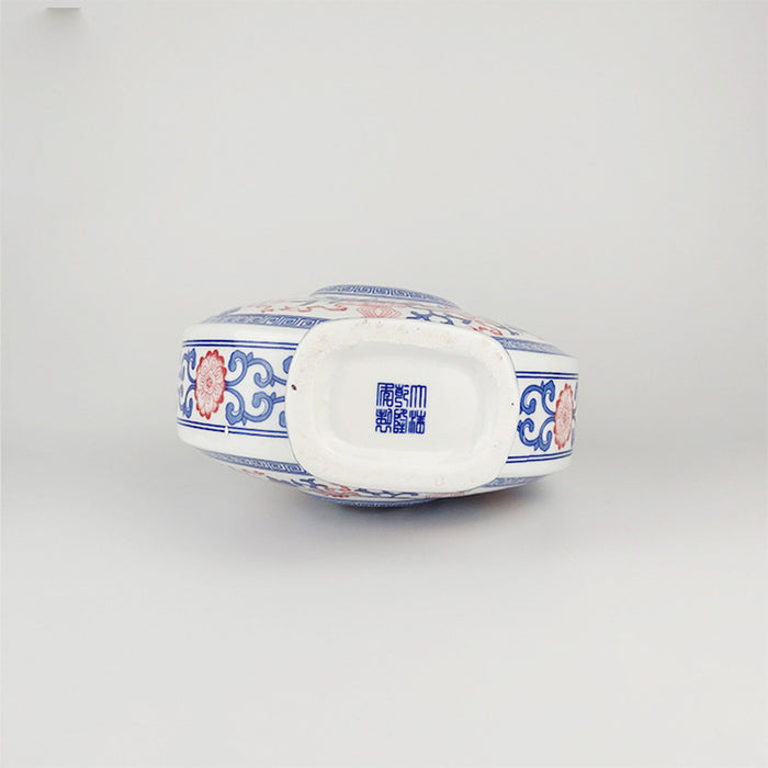 Vintage Style Enamel Porcelain Vase