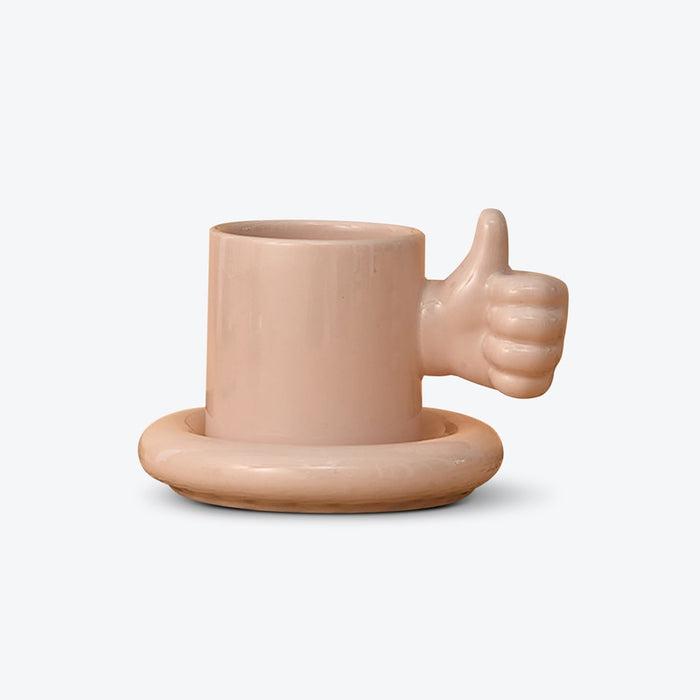 Thumb-shaped Nordic Style Ceramic Cup