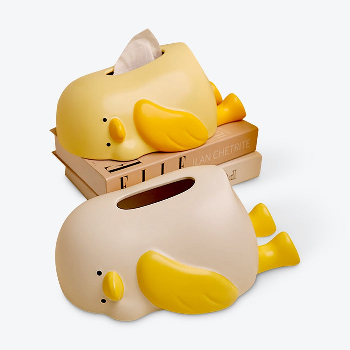 Design Tissue Box Shape Of Lying Duck