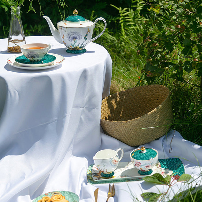 Flowers And Birds Tea Set
