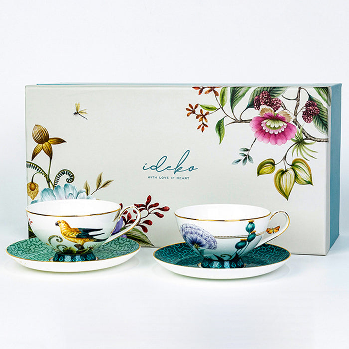 Flowers And Birds Tea Set