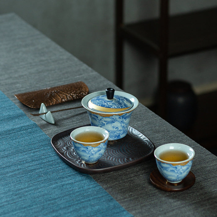Blue Clouds Tea Set